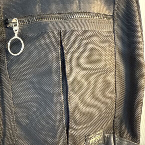PORTER HEAT SLING SHOULDER BAG Nylon Leather Black Good Used Condition - Picture 3 of 16